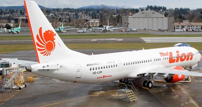 Pesawat Lion Air Boing 737 MAX 8.

