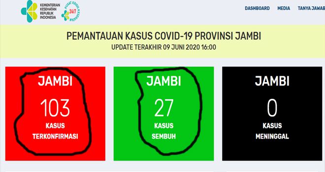 Screenshot data pusatkrissis.kemkes.go.id.