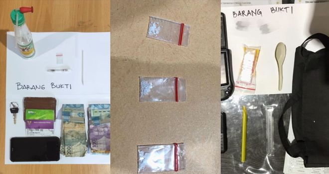 Barang Bukti yang diamankan.