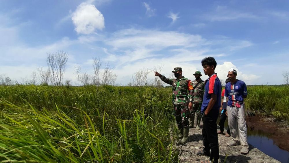 Dansatgas Cek Lahan Rawan Karhutla.