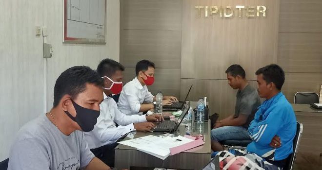 Dua orang terduga pelaku pembakaran lahan di Tebo diamankan oleh Sat Reskrim, selanjutnya akan dilakukan proses hukum lebih lanjut