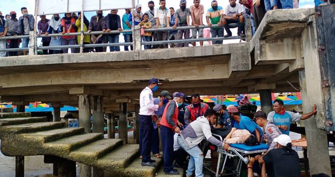 Penumpang Asal Lampung Melahirkan di Dalam speed Boat di Pelabuhan LLASDP Kualatungkal