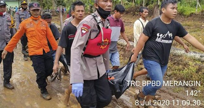 Korban Tenggelam di Air Terjun Segerincing Ditemukan, Langsung Dibawa ke Tebo