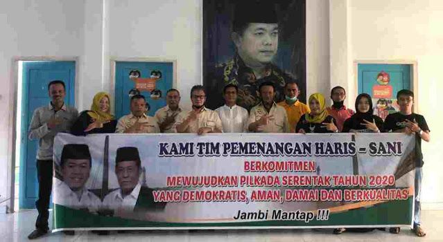 Tim Haris-Sani Deklarasi Pilkada Damai 2020