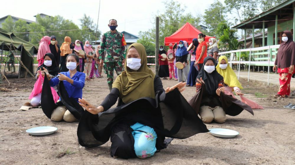 Jelang Kunjungan Wasev TMMD, Satgas Siapkan Tarian Sekapur Sirih