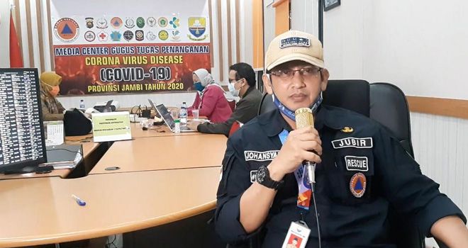 Juru bicara gugus tugas Covid19 Provinsi Jambi Johansyah.