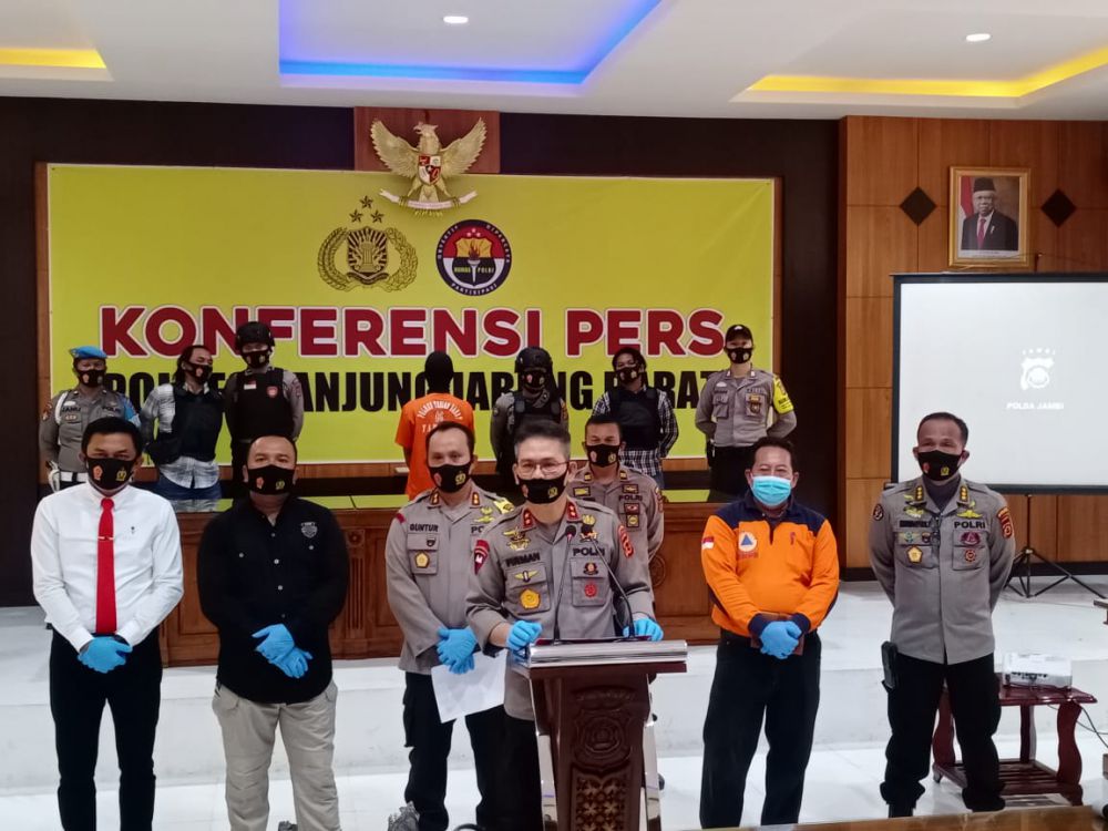 Kapolda Reales Pelaku Pembakaran Lahan di Tanjabbar.