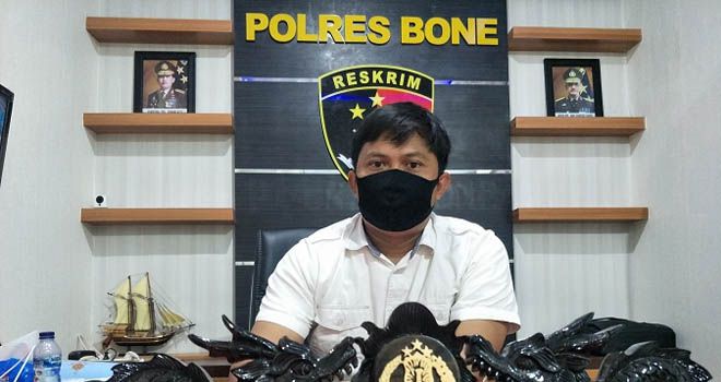Kasat Reskrim Polres Bone, AKP Ardy Yusuf. (AGUNG PRAMONO/FAJAR)