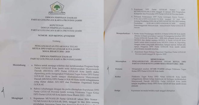 Asyari Syafi'i Ditunjuk Jabat Plt Ketua