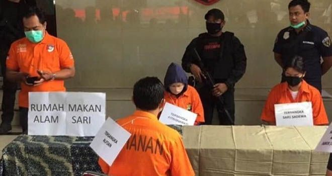 Rekonstruksi pembunuhan warga negara Taiwan Hsu Ming Hu (Istimewa)