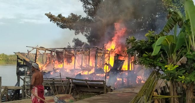 Kebakaran Rumah di Londrang Kumpeh