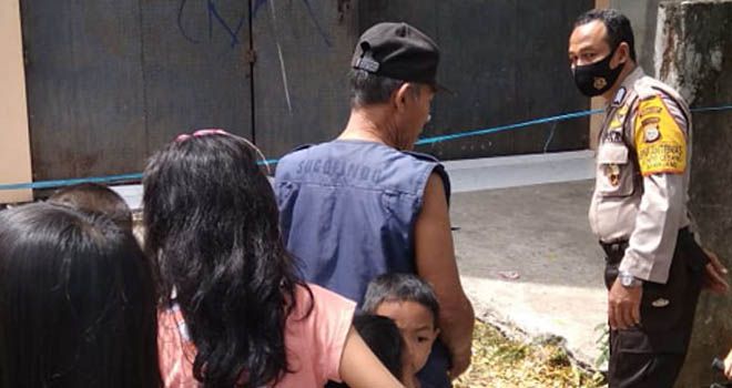 Lokasi penemuan orok bayi di Jl Andi Djemma, Makassar.