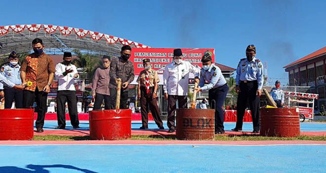 178 Ponsel Milik Warga Binaan di Rutan Dibakar Saat Peringatan HUT Kemerdekaan