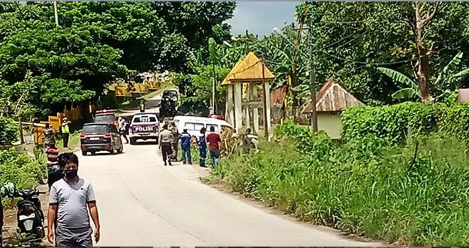 Lokasi pemakaman jenazah Covid-19 di Maccanda, Kabupaten Gowa.