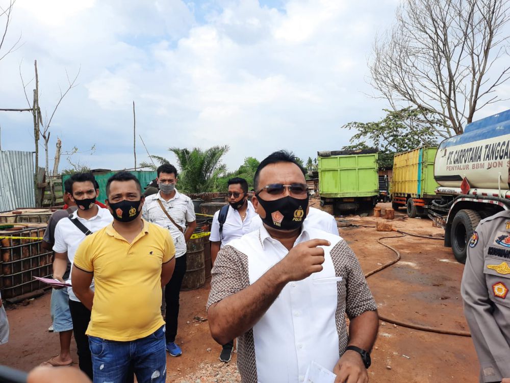 Ditreskrimsus Jambi tetapkan empat tersangka 50 ton BBM ilegal.