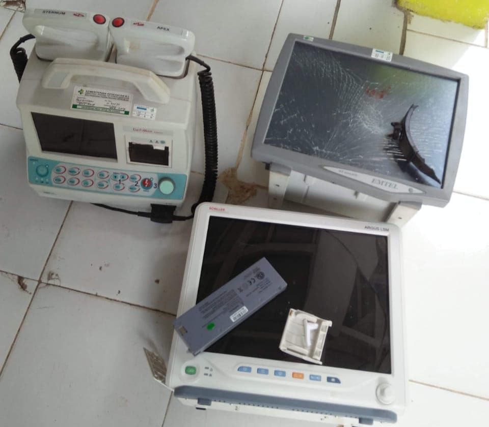 Lakukan Pengrusakan Peralatan ICU RSUD Tebo
