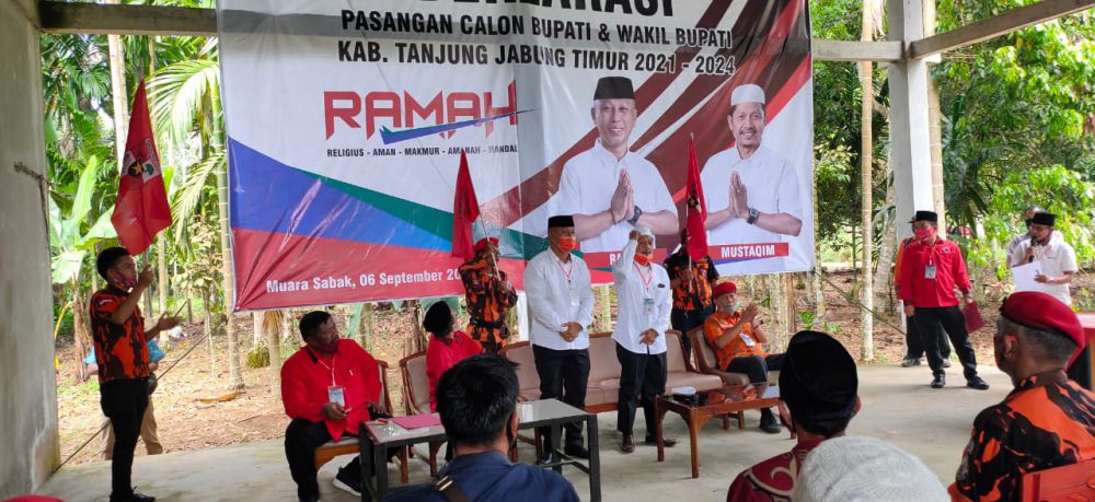 Rasid-Mustakim Deklarasi di Kantor PDI-P.