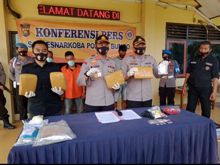 Empat Bandar Narkoba di Bungo Dibekuk Polisi