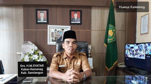 Kepala Kemenag Sarolangun HM. Syatar.