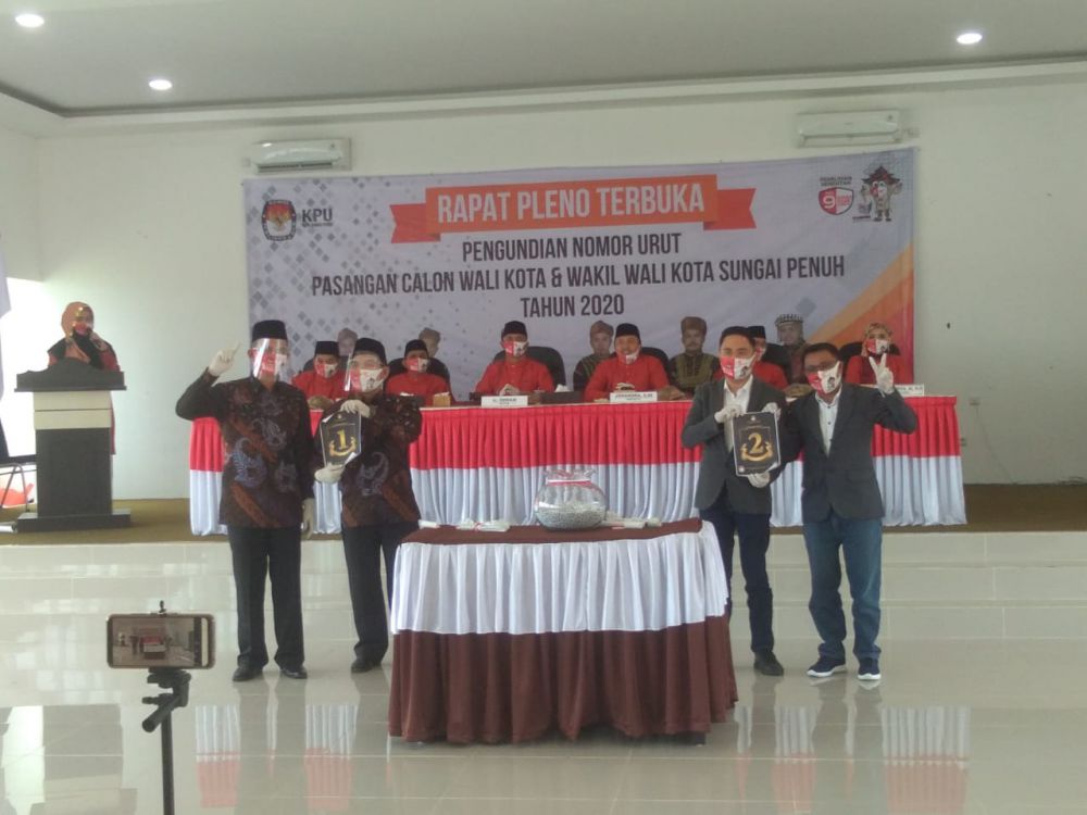 Pencabutan Nomor Urut Pilwako Sungai Penuh.