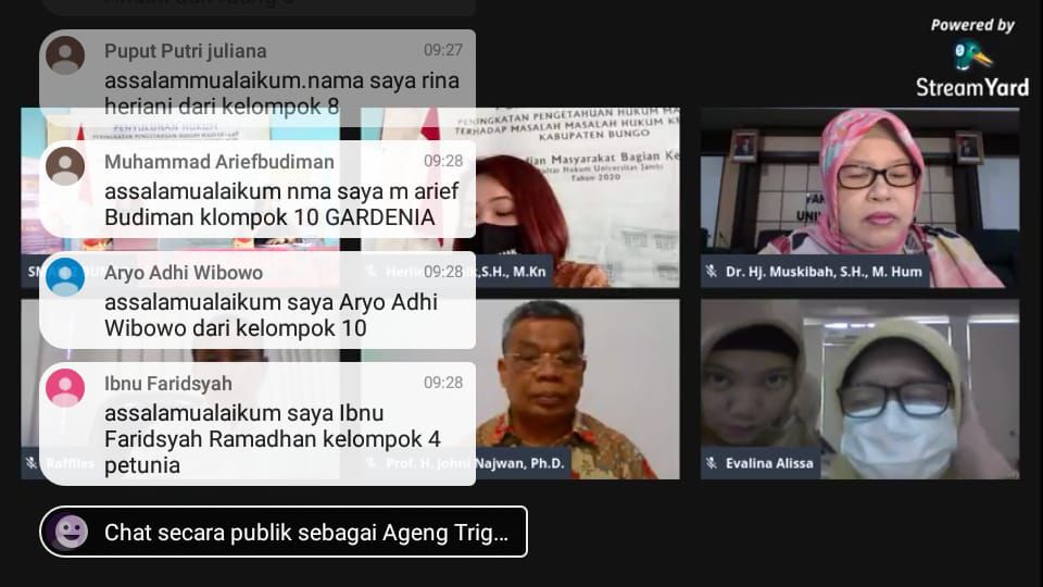 Ajak Pelajar Bijak Ber Medsos, Tim Keperdataan FH Unja Berikan Penyuluhan