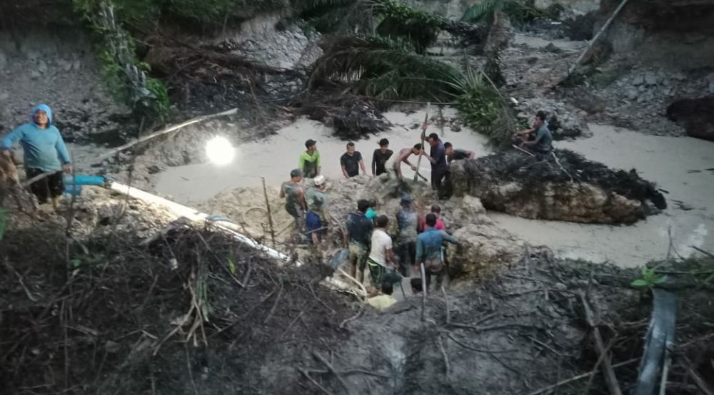 Dua Warga Tebo Tewas Tertimbun Galian PETI.