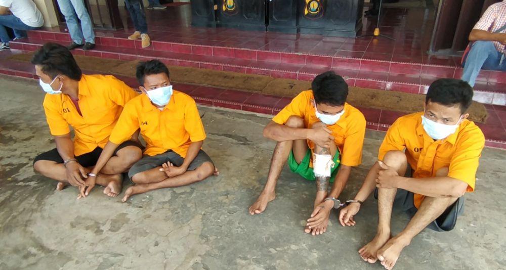 Empat spesialis curanmor sering melakukan aksinya di wilayah Hukum Polresta Jambi berhasil diamankan petugas.