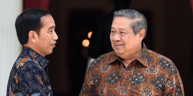 Joko Widodo dan Susilo Bambang Yudhoyono.