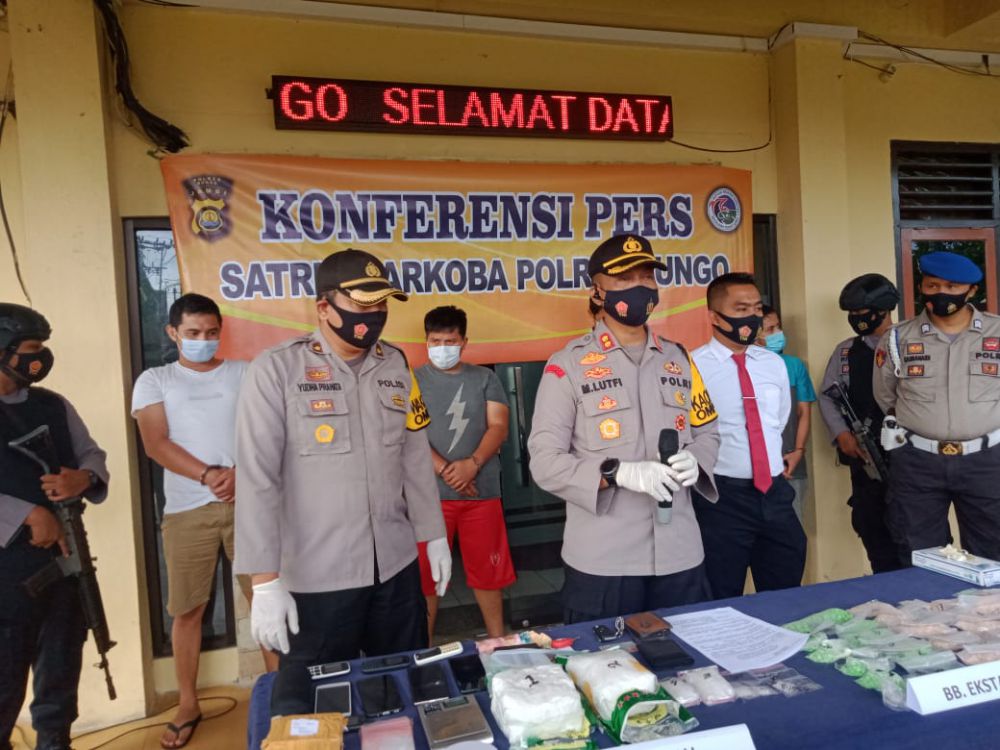 Polres Bungo Amankan 4 Bandar Sabu