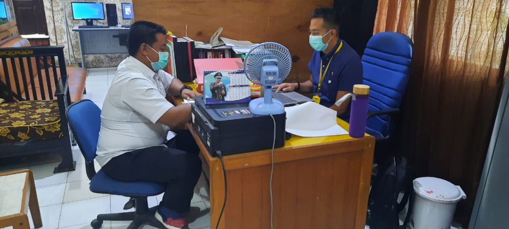 Camat Kumpeh Ilir saat dimintai keterangan terkait penyidikan kasus dugaan tindak pidana morupsi dana Desa Sponjen, Kecamatan Kumpeh