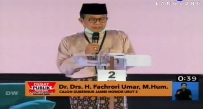 Calon Gubernur Jambi nomor urut dua Fachrori Umar