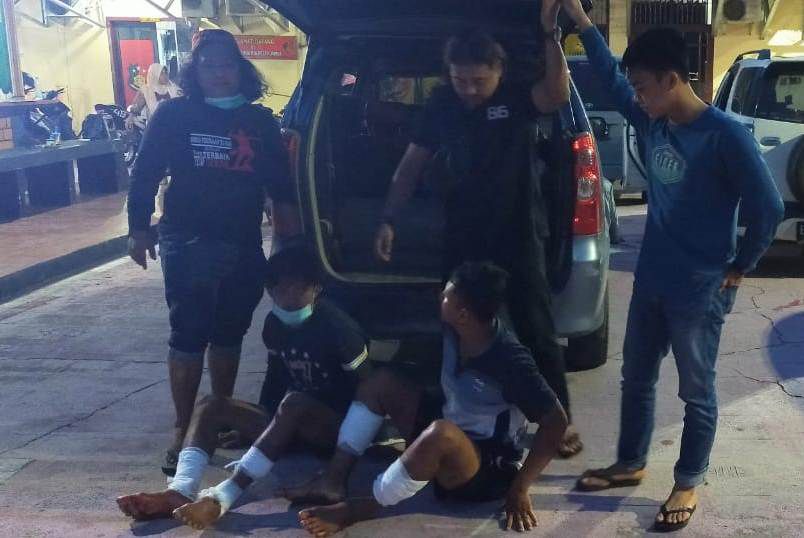 Dua pelaku yang berhasil diamankan di Tujuh Koto, Tebo