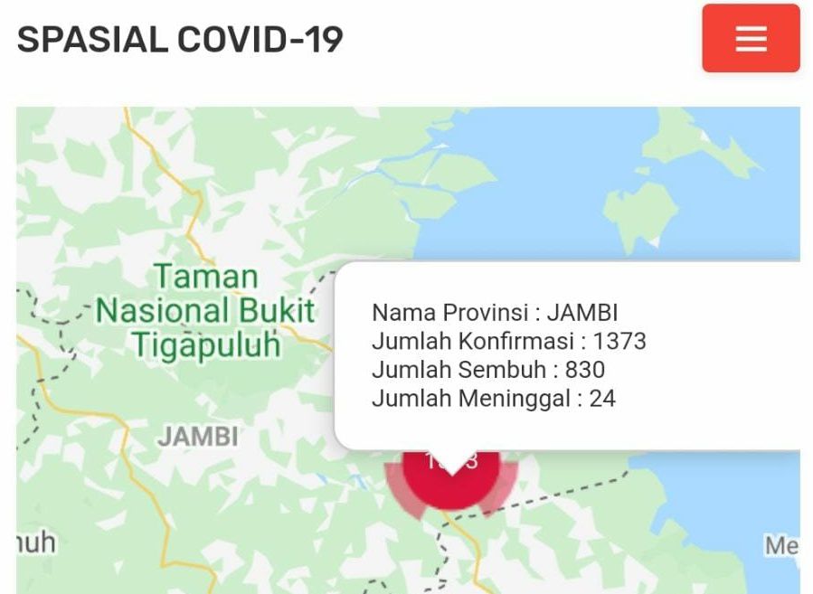 Update covid-19 Provinsi Jambi.