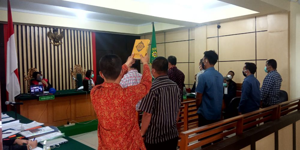 Sidang suap uang ketok palu RAPBD Provinsi Jambi 2017-2018.