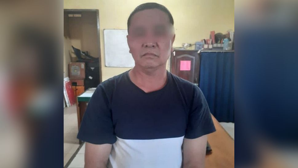 Madi, tersangka penggelapan motor yang berhasil diamankan oleh petugas dari Polsek Jambi Selatan