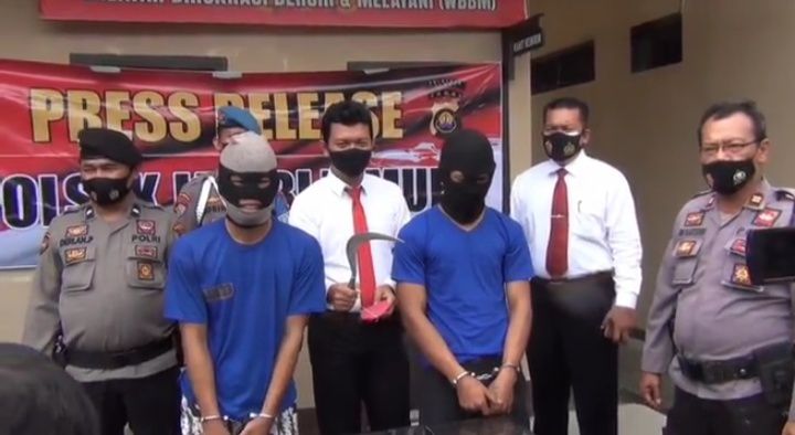 Tersangka yang melakukan penganiayaan terhadap seorang remaja ditangkap anggota Polsek Jambi Timur.