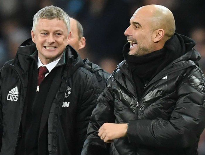 Solskjaer dan Guardiola/Getty Images