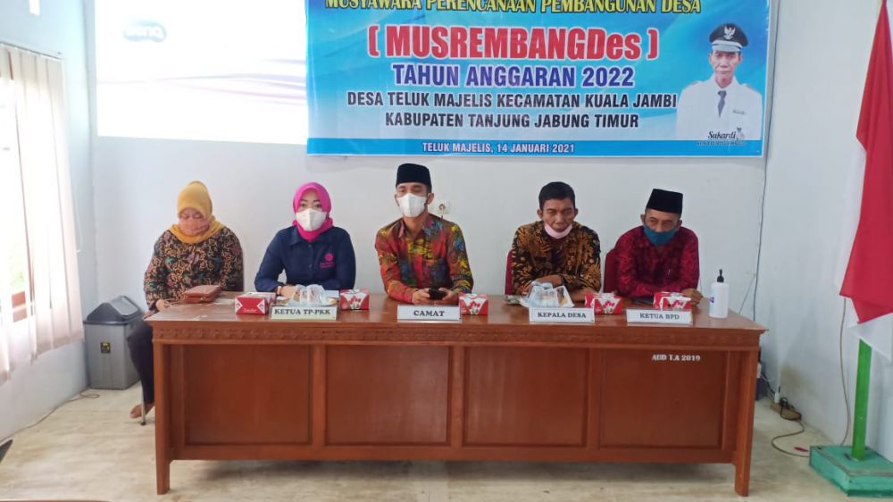 Pemdes Teluk Majelis Gelar Musrembangdes Tahun Anggaran 2022.