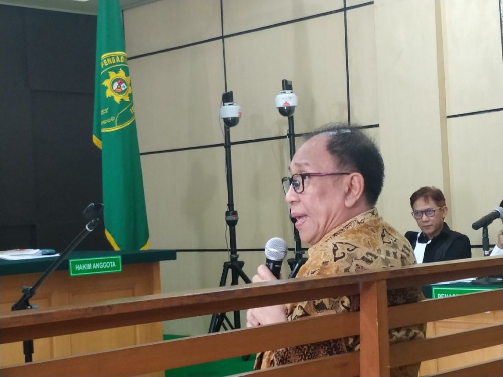 Terpidana kasus tindak pidana korupsi suap uang ketuk palu RAPBD Jambi Tahun 2018 Joe Fandy Joesman Alias Asiang.