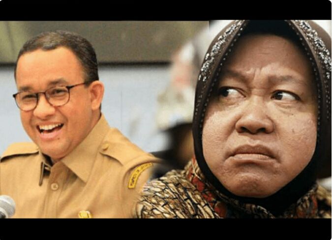 Kolase foto Anies Baswedan dan Tri Rismaharini (Istimewa).