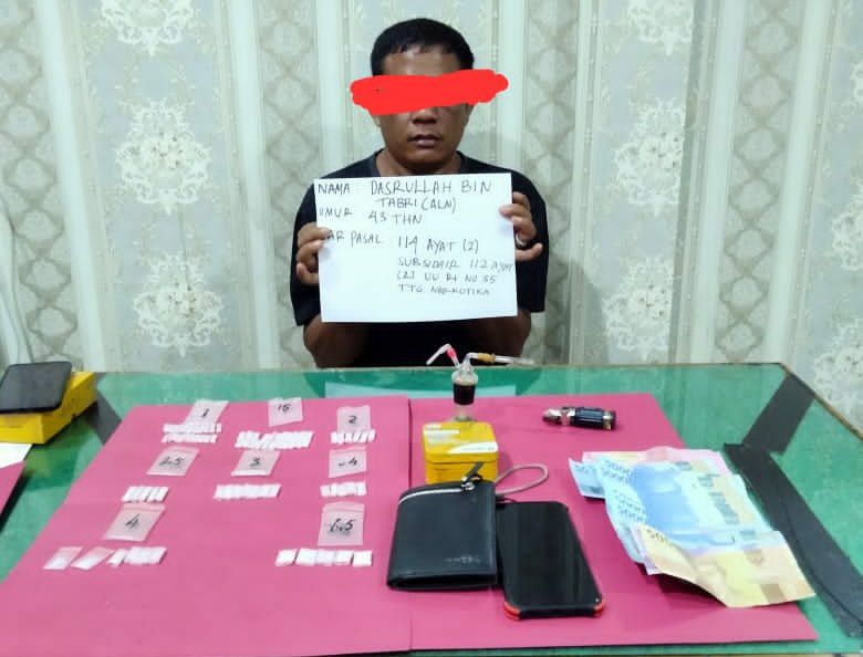 Satresnarkoba Batanghari Ringkus Warga Mersam.