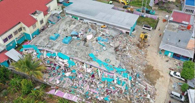 Dampak gempa di Mamuju, Sulbar. (IST)
