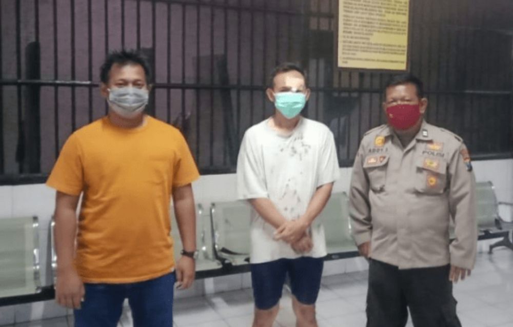 Tersangka pelecehan digelandang ke Mapolrestabes Surabaya