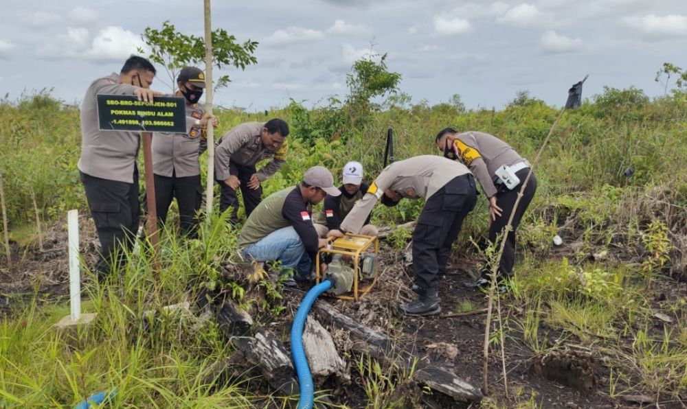 Kapolres Tinjau Sumur Bor Kawasan Tahura.