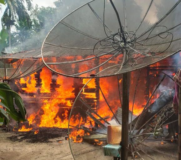 Rumah di Tebing Tinggi Ludes Dilalap si Jago Merah.