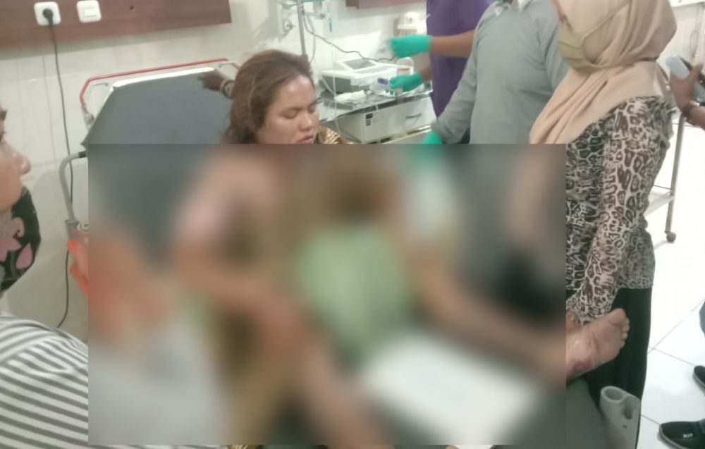 Ibu Nekat Gara-gara Masalah Sepelu, Ibu Nekat Bakar Diri Bersama Anaknya di Sungai Bahar, Sang Anak Tewas.