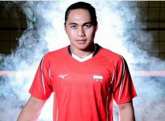 Mantan bintang timnas voli putri Indonesia Aprilia Manganang. 