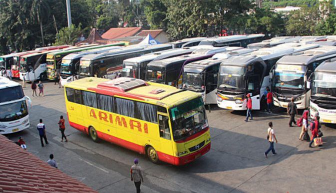 Ilustrasi bus.