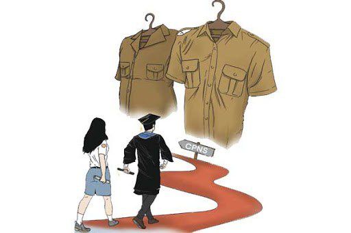 ILUSTRASI. Pendaftaran CPNS