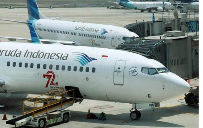 Ilustrasi maskapai penerbangan Garuda Indonesia
